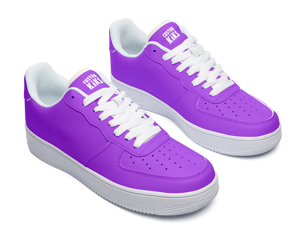 Magenta Purple Sneakers: Solid Magenta Court Sneakers