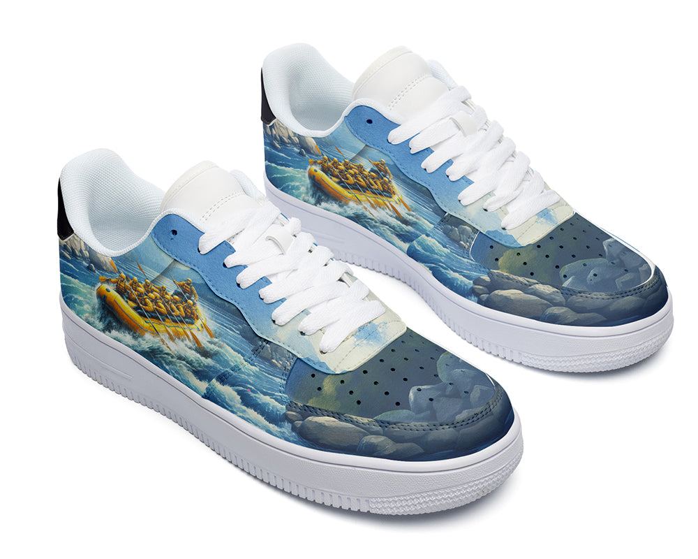 Rafting Sneakers: Rafting Illustration Court Sneakers