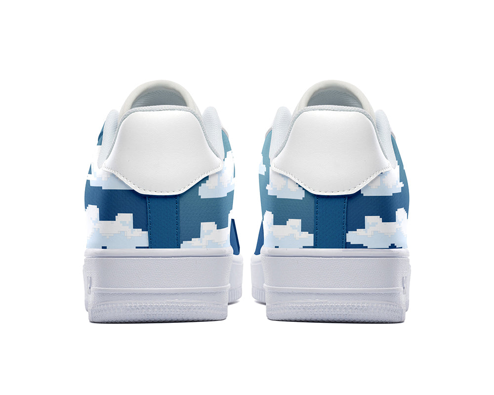 Pixelated Clouds Sneakers
