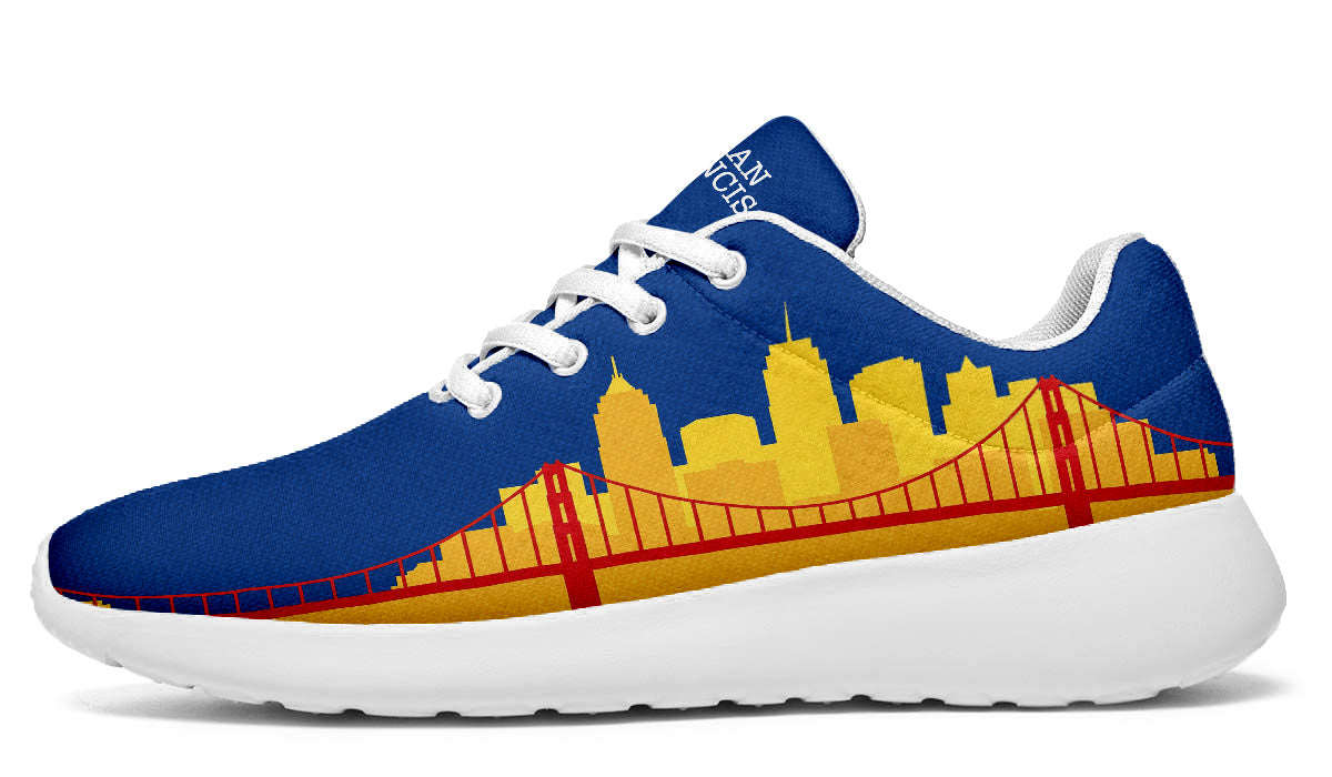 San Francisco Sneakers: Golden Gate Bridge Pattern Sport Shoes