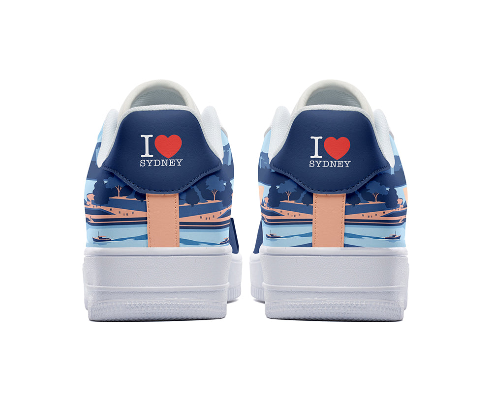 Sydney Sneakers: Sydney Opera House Illustration Court Sneakers