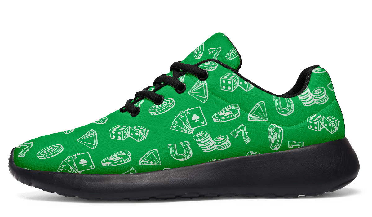 Casino Sneakers: Casino Pattern Sport Shoes