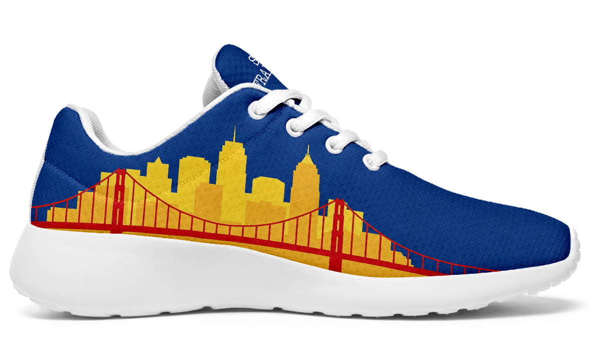 San Francisco Sneakers: Golden Gate Bridge Pattern Sport Shoes