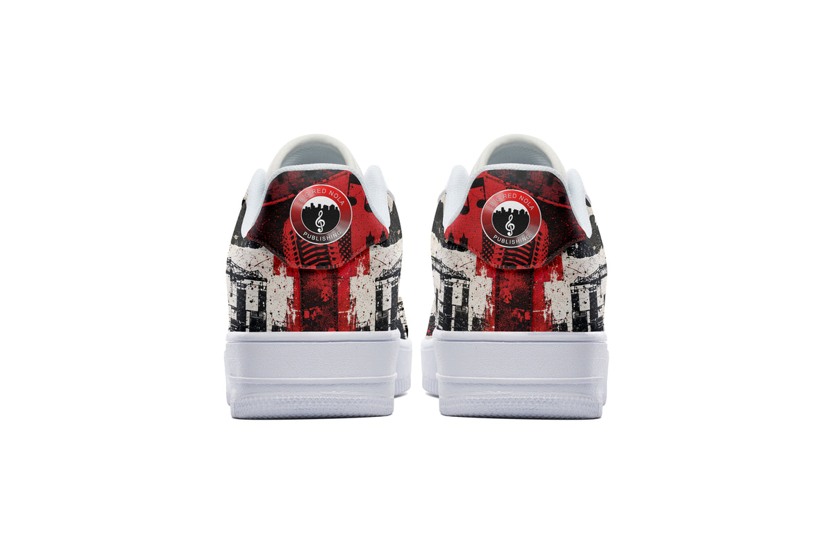 Big Red NOLA Vintage Court Sneakers - Charcoal