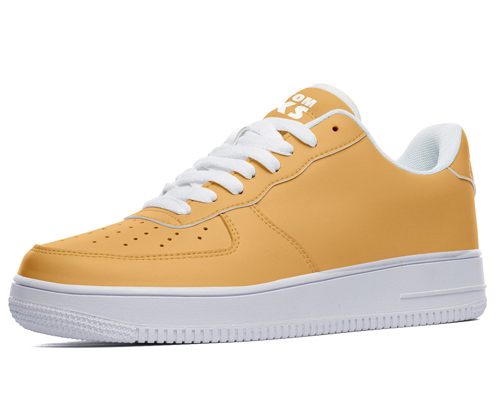 Butterscotch Sneakers: Solid Butterscotch Court Sneakers