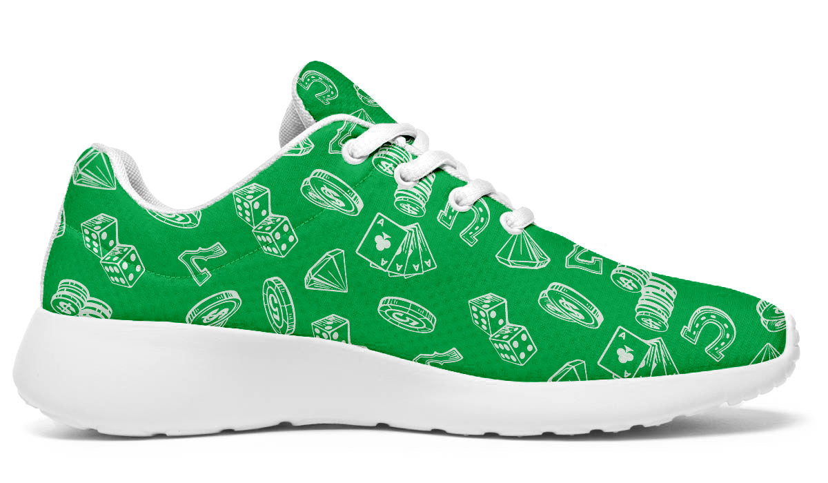 Casino Sneakers: Casino Pattern Sport Shoes