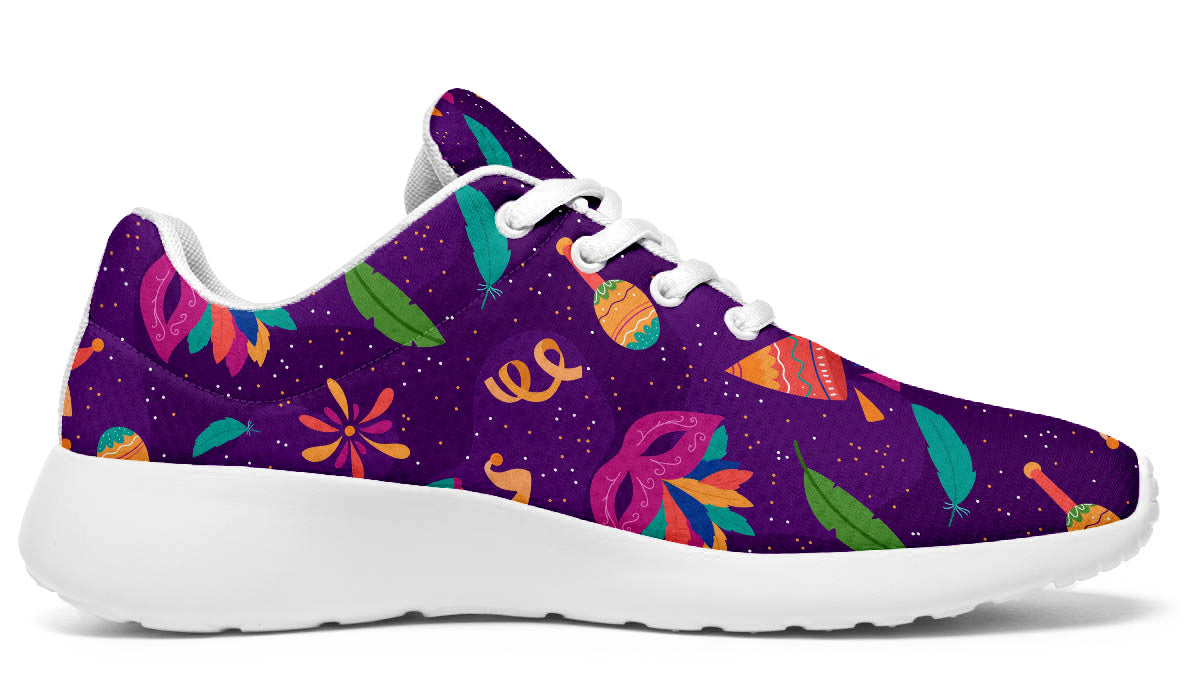 Mardi Gras Sneakers: Mardi Gras Pattern Sport Shoes