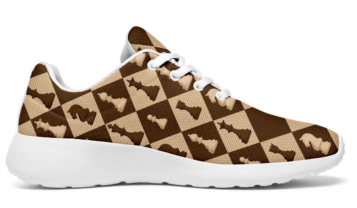 Chess Sneakers: Checkerboard Pattern Sport Shoes