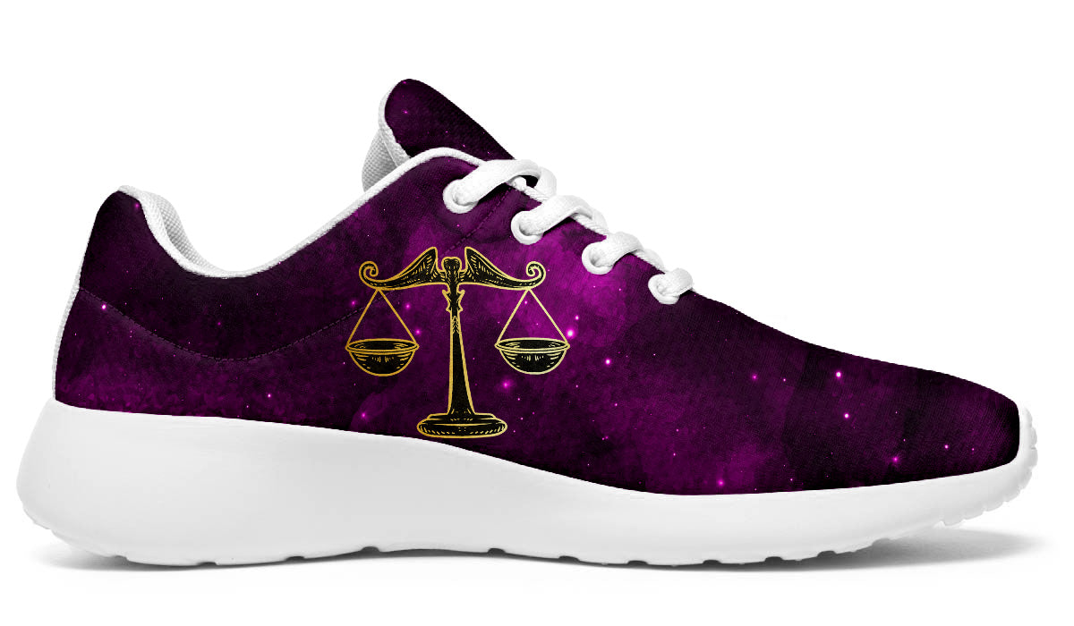 Libra Sneakers: Libra Zodiac Sign Illustration Sport Shoes