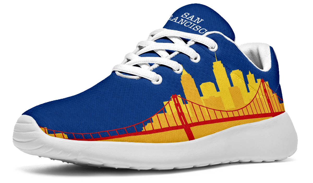 San Francisco Sneakers: Golden Gate Bridge Pattern Sport Shoes