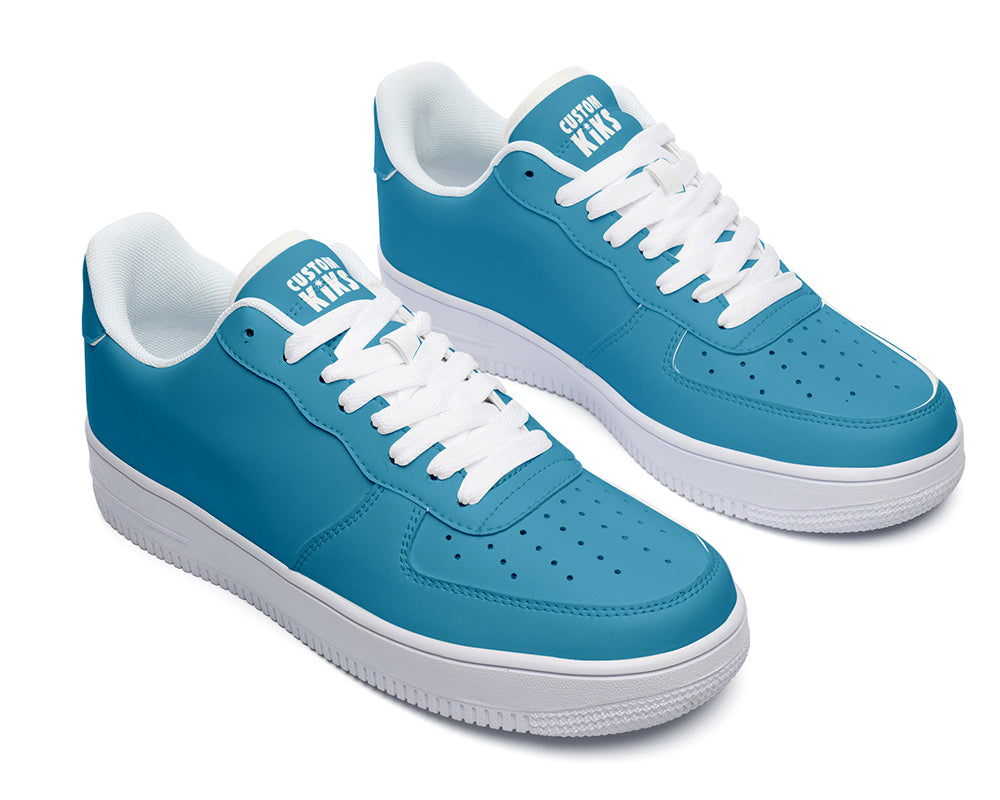 Cerulean  Sneakers: Solid Cerulean  Court Sneakers
