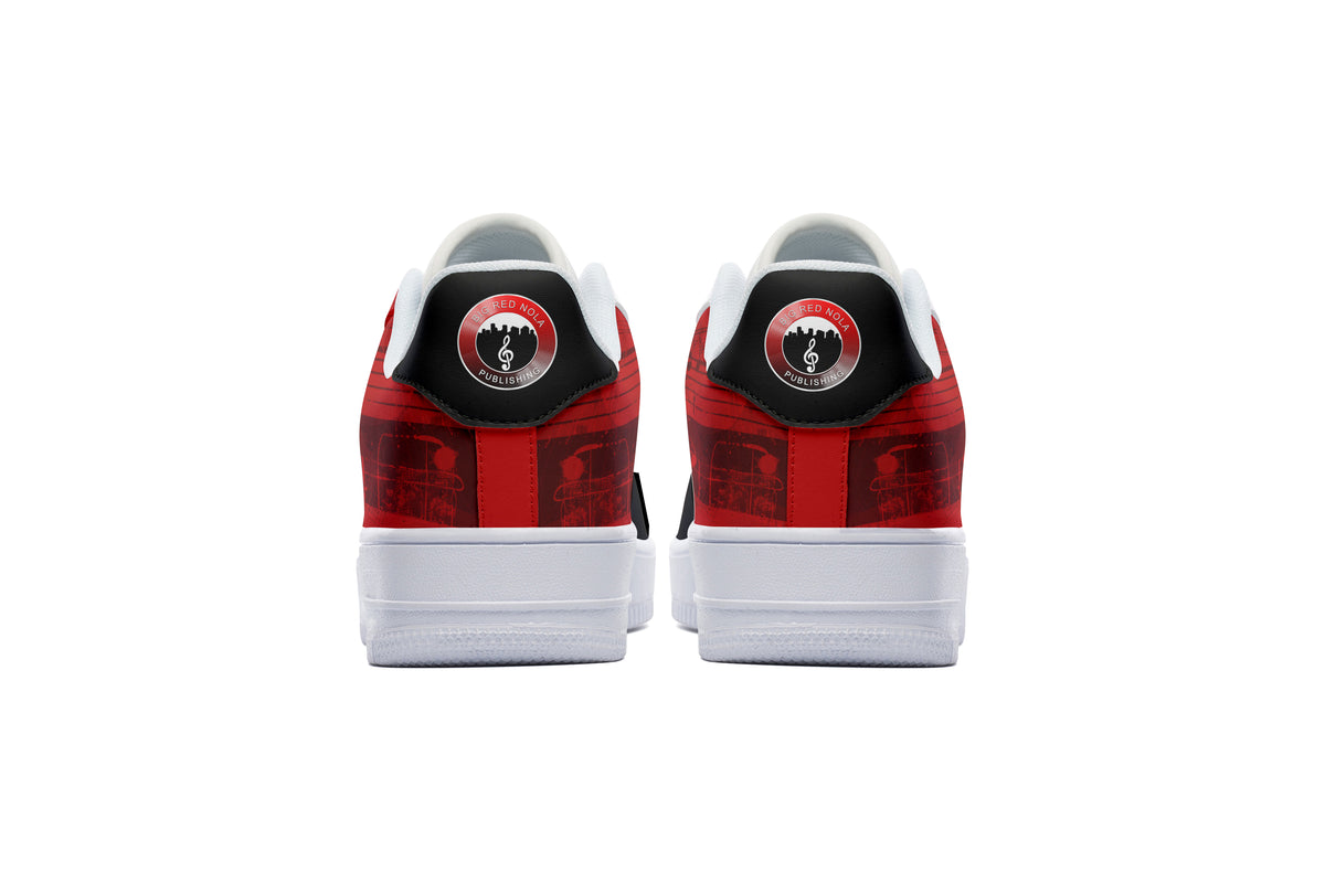 Big Red Nola Publishing Court Sneakers In Red