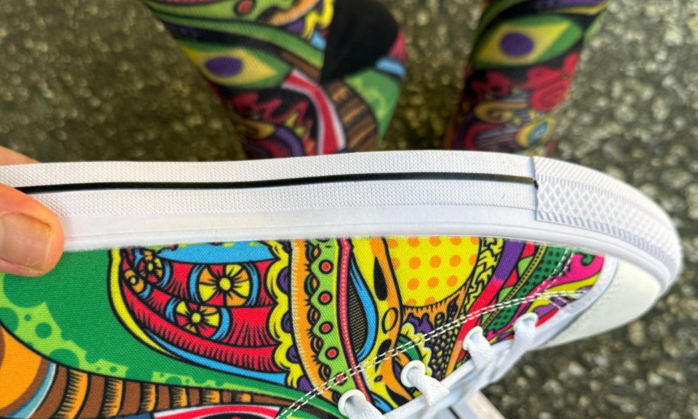 PEACE OF COLOR HIGH TOPS + MATCHING SOCKS BUNDLE