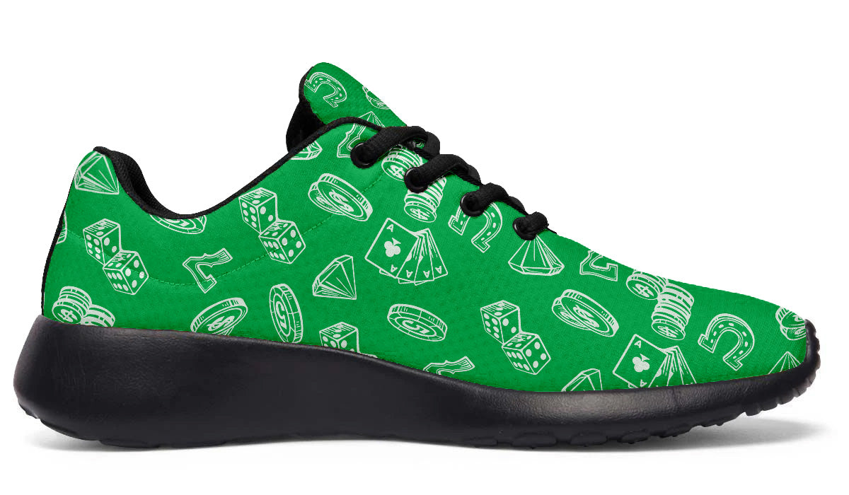 Casino Sneakers: Casino Pattern Sport Shoes