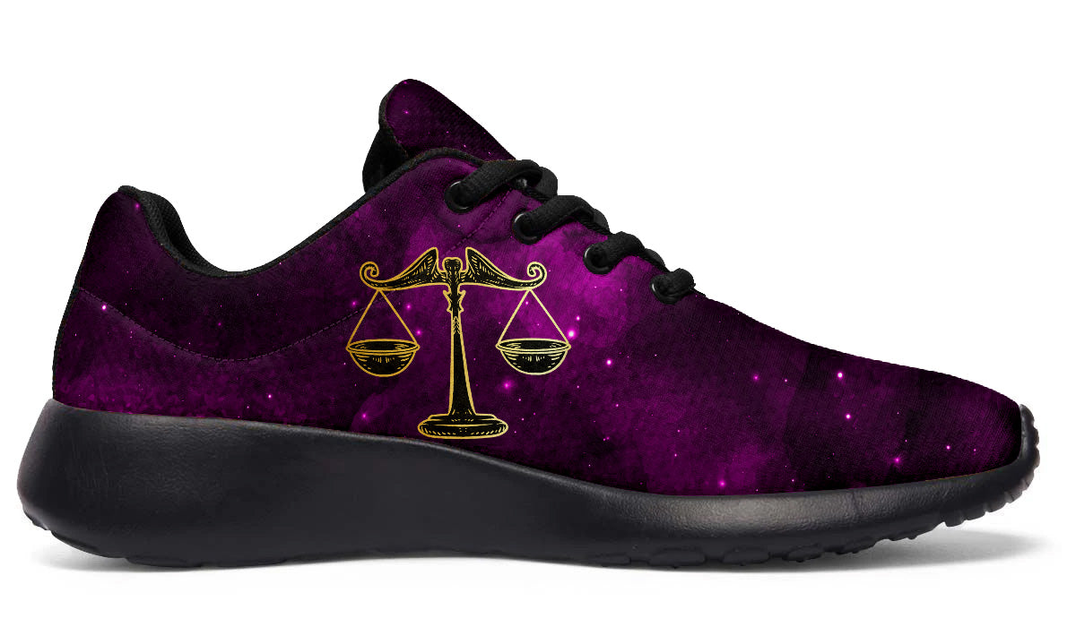 Libra Sneakers: Libra Zodiac Sign Illustration Sport Shoes