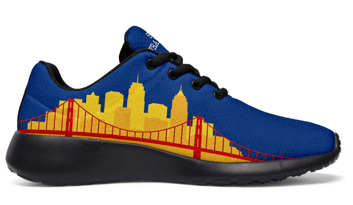 San Francisco Sneakers: Golden Gate Bridge Pattern Sport Shoes