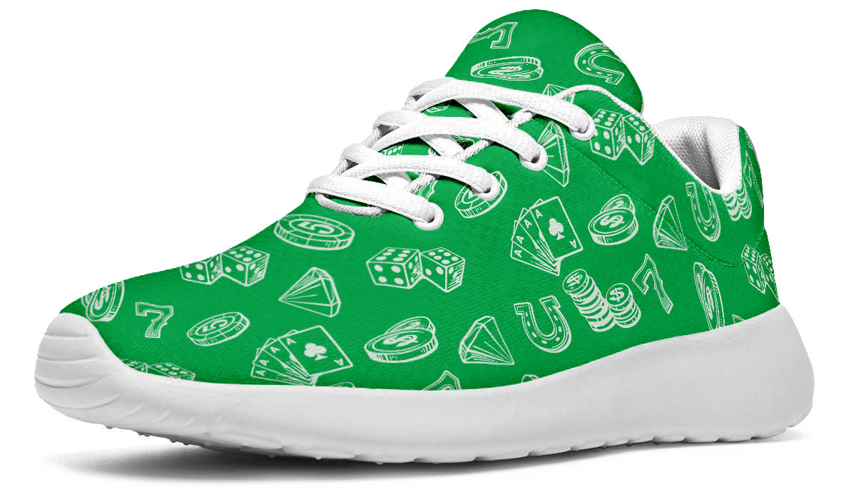 Casino Sneakers: Casino Pattern Sport Shoes