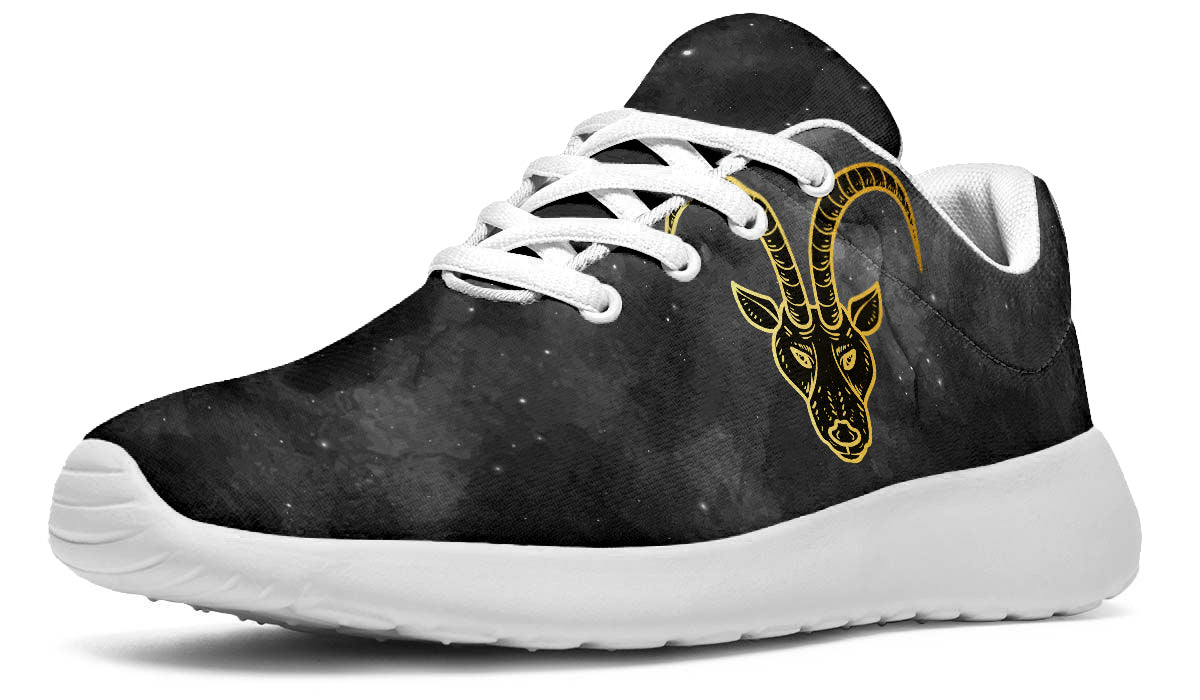 Capricorn Sneakers: Capricorn Zodiac Sign Illustration Sport Shoes
