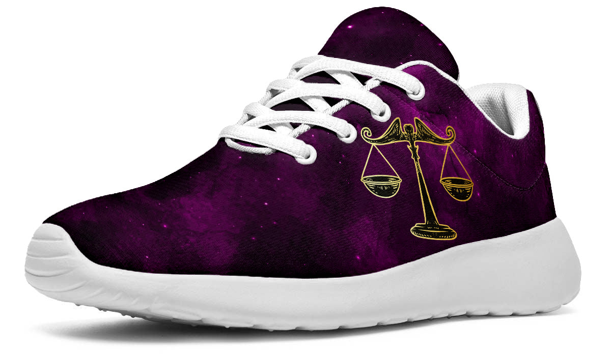 Libra Sneakers: Libra Zodiac Sign Illustration Sport Shoes