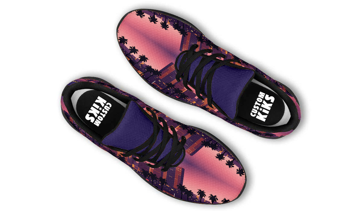 Los Angeles Sneakers: Los Angeles Skyline Illustration Sport Shoes