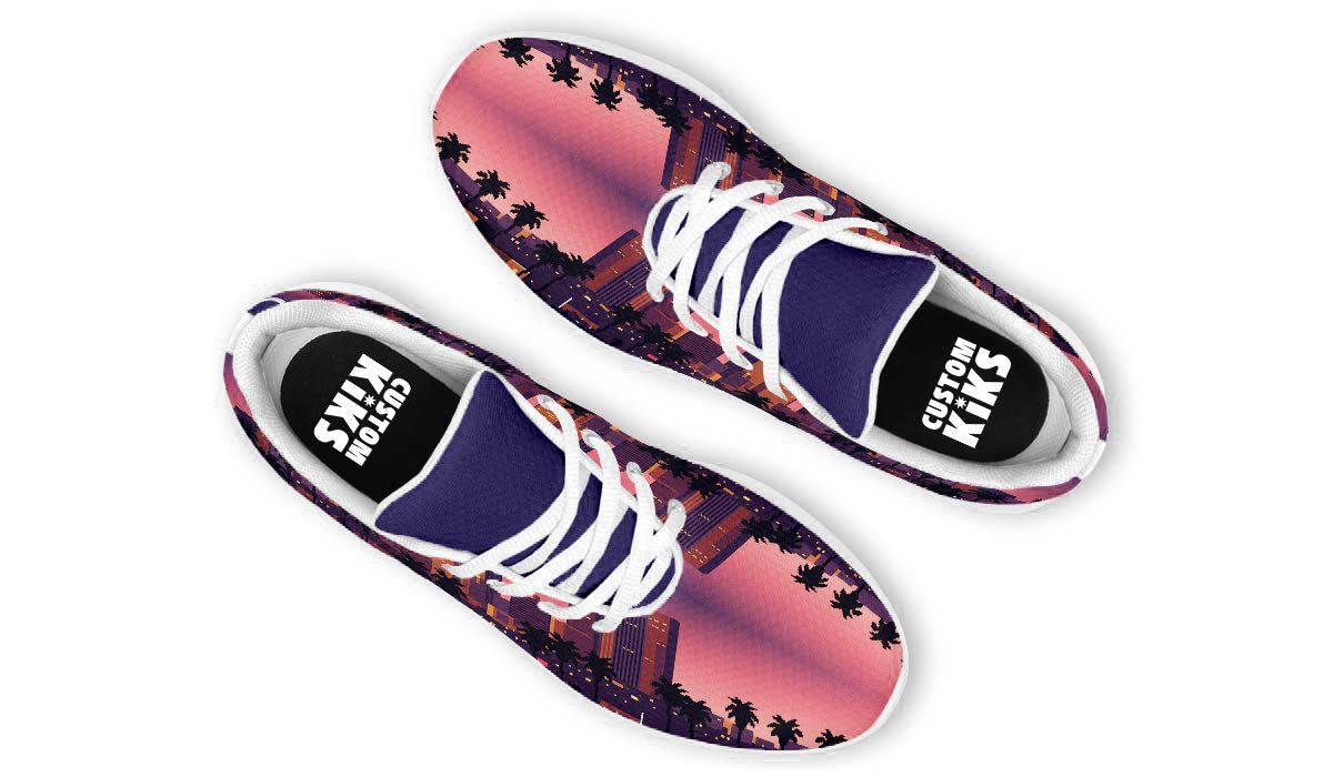 Los Angeles Sneakers: Los Angeles Skyline Illustration Sport Shoes