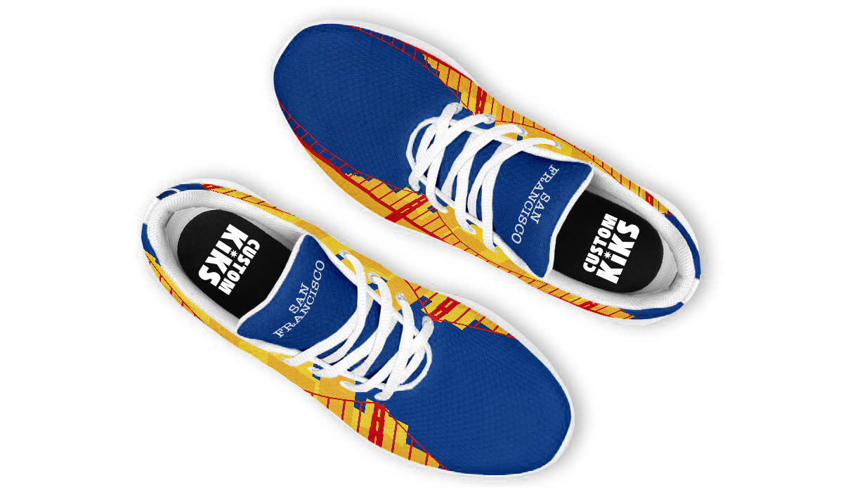 San Francisco Sneakers: Golden Gate Bridge Pattern Sport Shoes