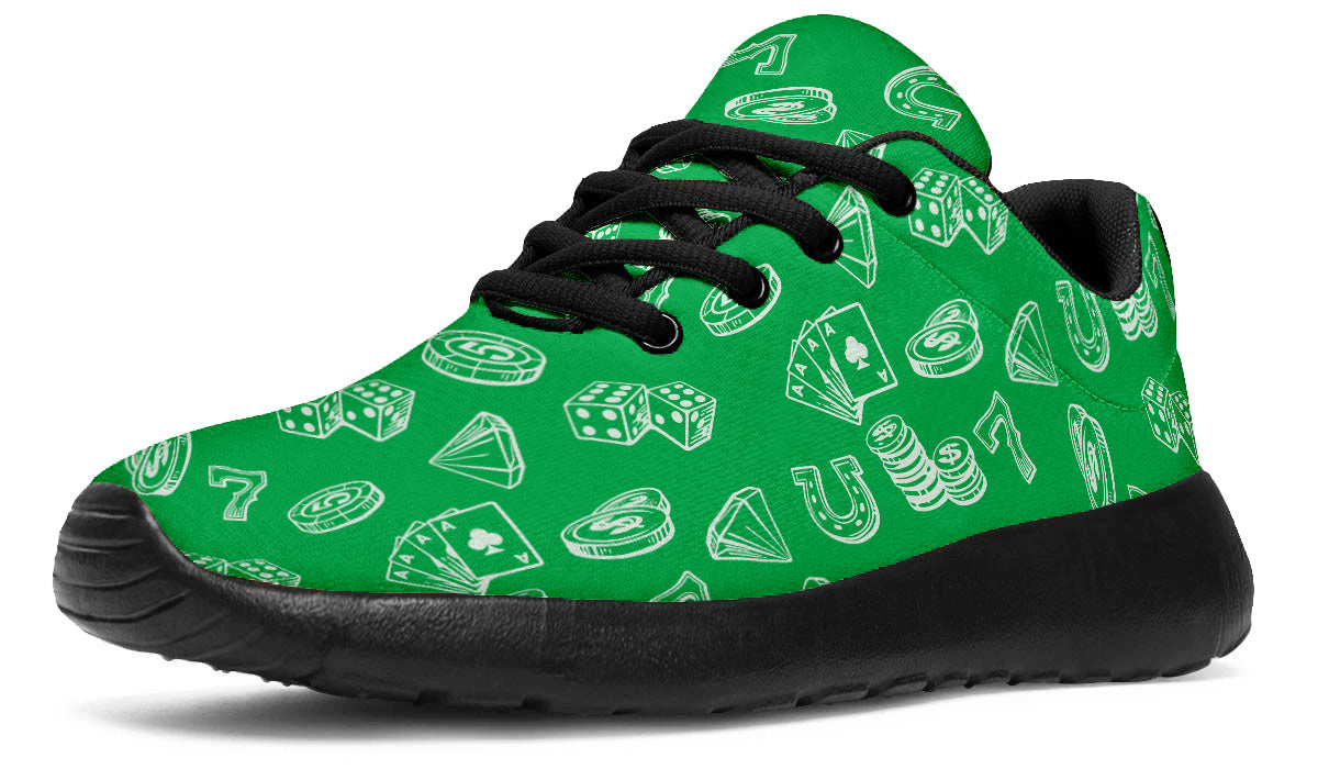 Casino Sneakers: Casino Pattern Sport Shoes