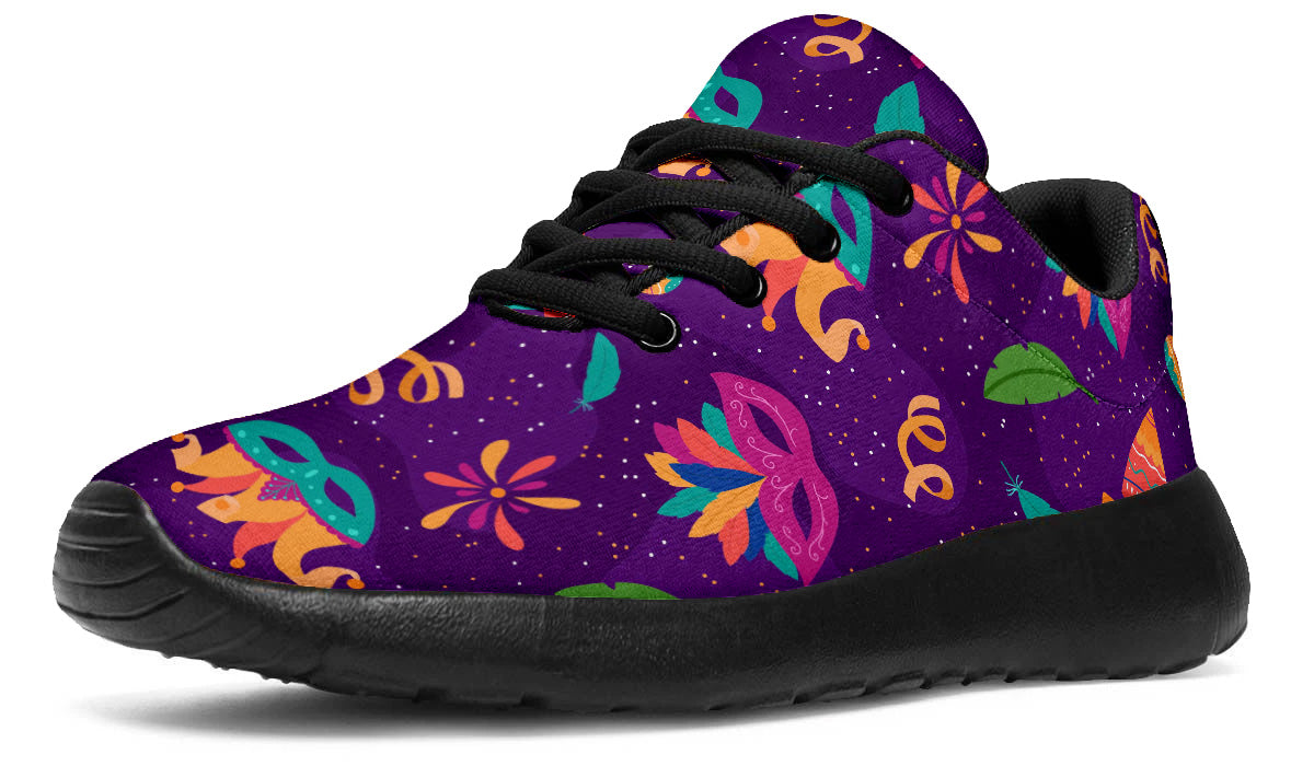 Mardi Gras Sneakers: Mardi Gras Pattern Sport Shoes