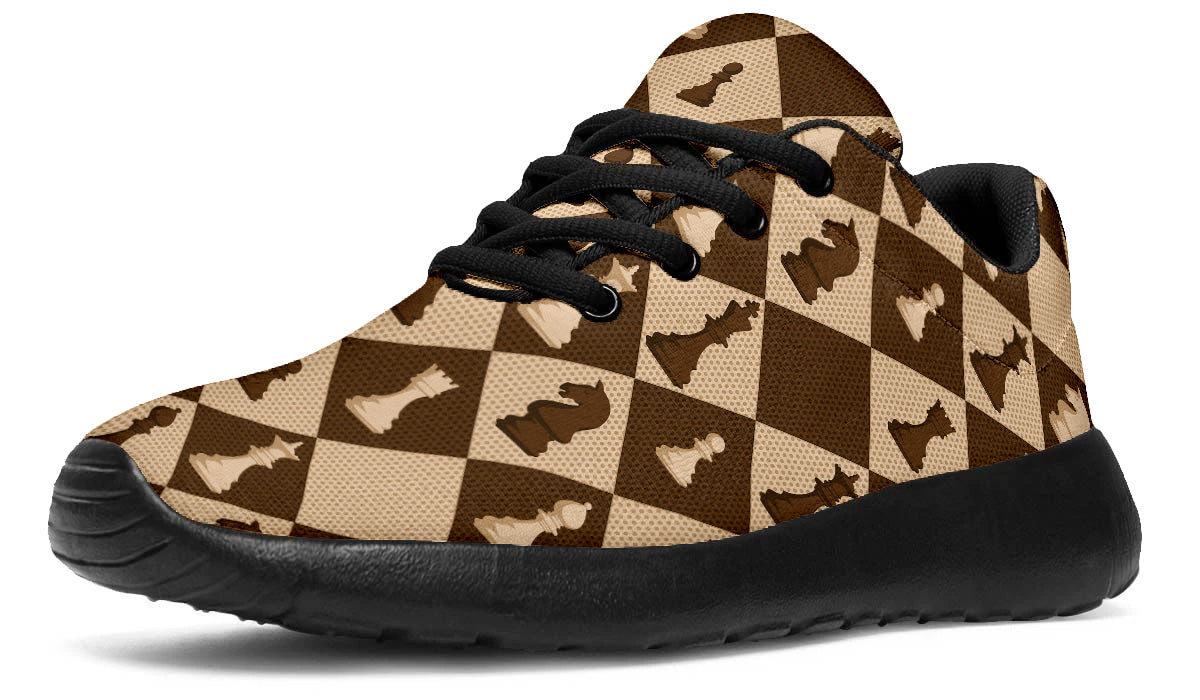 Chess Sneakers: Checkerboard Pattern Sport Shoes