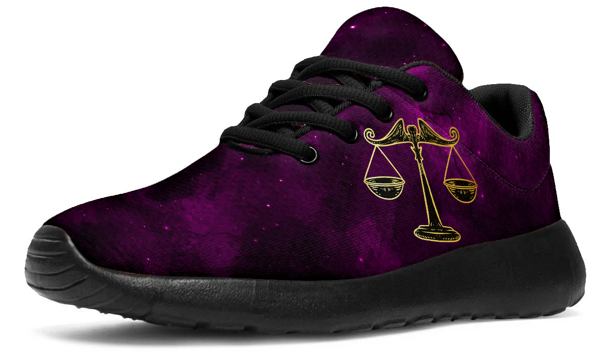Libra Sneakers: Libra Zodiac Sign Illustration Sport Shoes