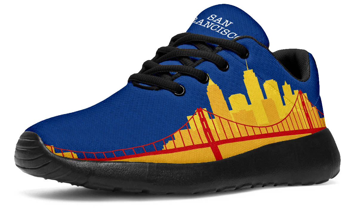 San Francisco Sneakers: Golden Gate Bridge Pattern Sport Shoes