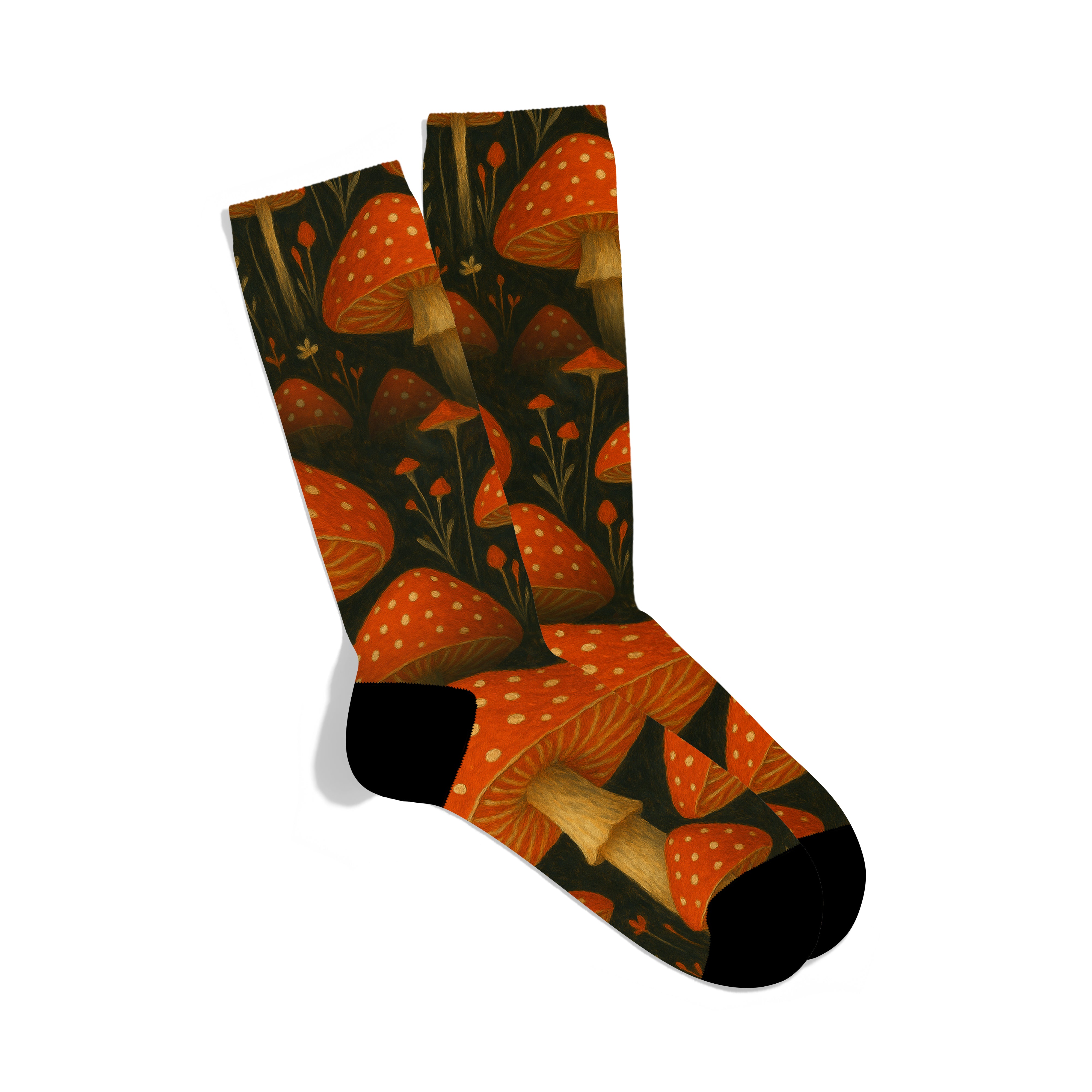 Toadstool Mushroom Socks