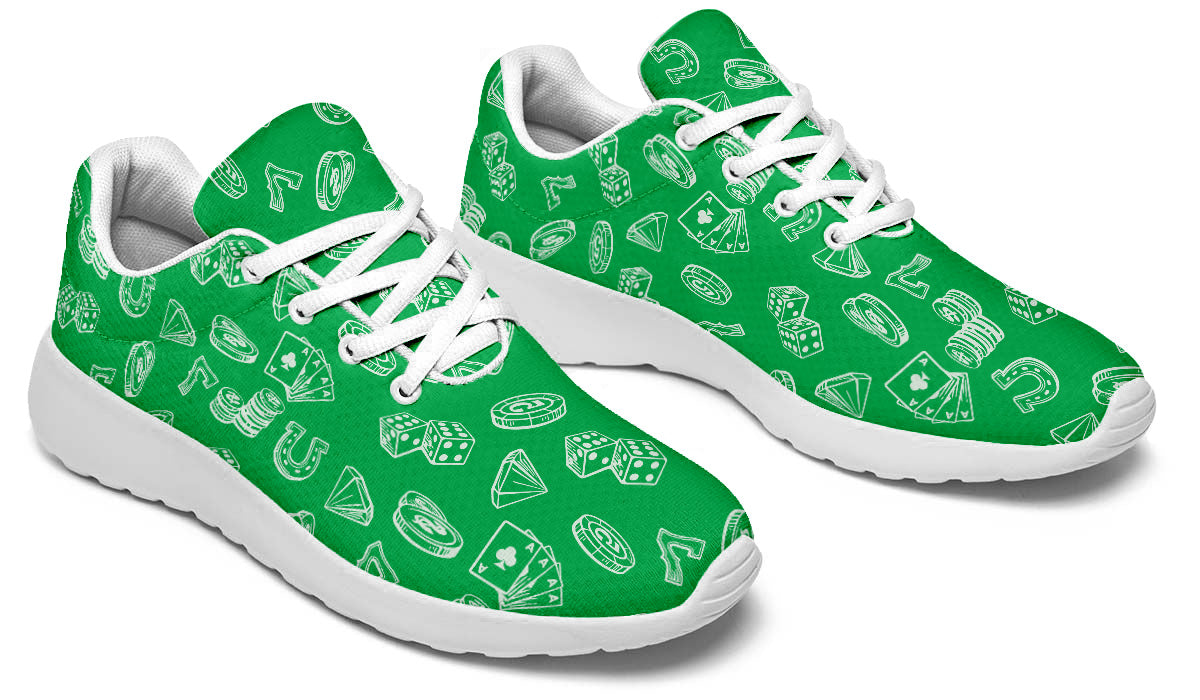 Casino Sneakers: Casino Pattern Sport Shoes