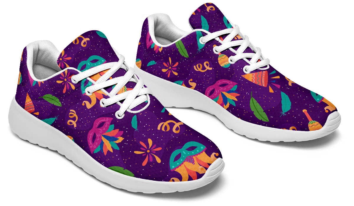 Mardi Gras Sneakers: Mardi Gras Pattern Sport Shoes