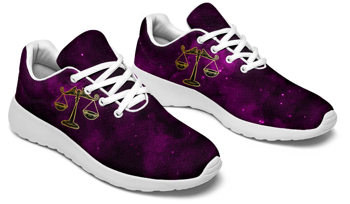 Libra Sneakers: Libra Zodiac Sign Illustration Sport Shoes