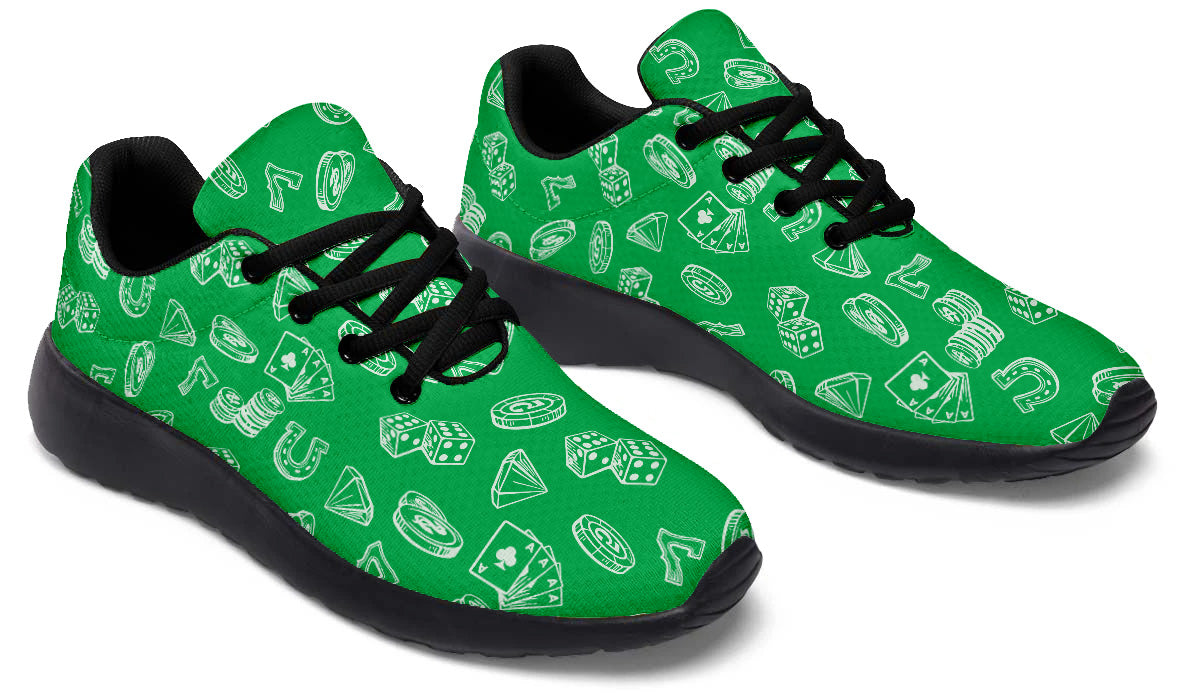 Casino Sneakers: Casino Pattern Sport Shoes