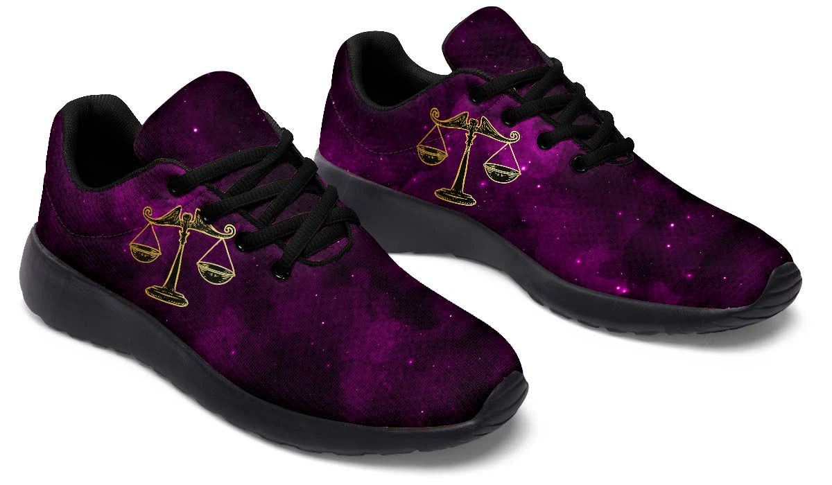 Libra Sneakers: Libra Zodiac Sign Illustration Sport Shoes