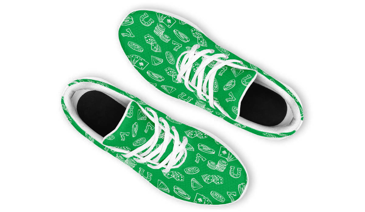 Casino Sneakers: Casino Pattern Sport Shoes