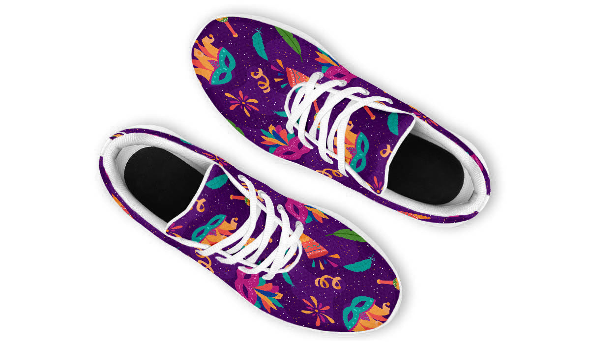 Mardi Gras Sneakers: Mardi Gras Pattern Sport Shoes