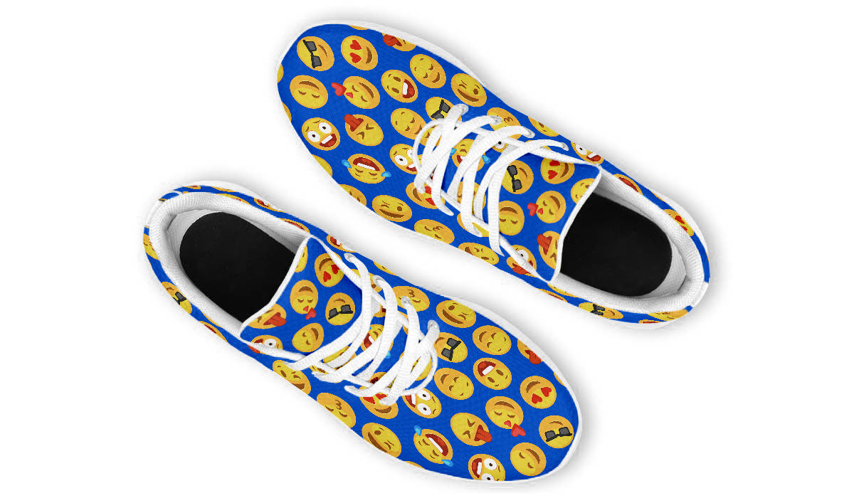 Emoji Sneakers: Emoji Pattern Sport Shoes