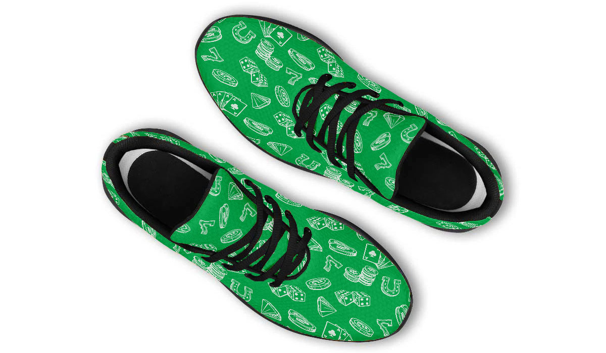 Casino Sneakers: Casino Pattern Sport Shoes