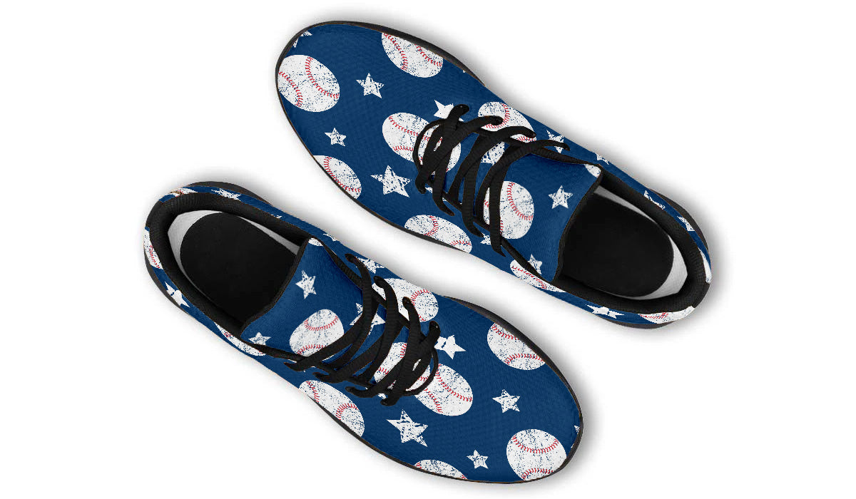 Baseball Sneakers: All-Star Baseball Pattern Sport Shoes