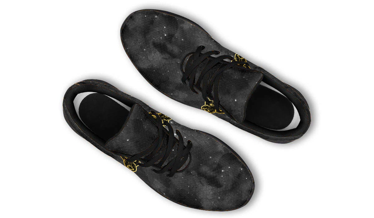 Capricorn Sneakers: Capricorn Zodiac Sign Illustration Sport Shoes