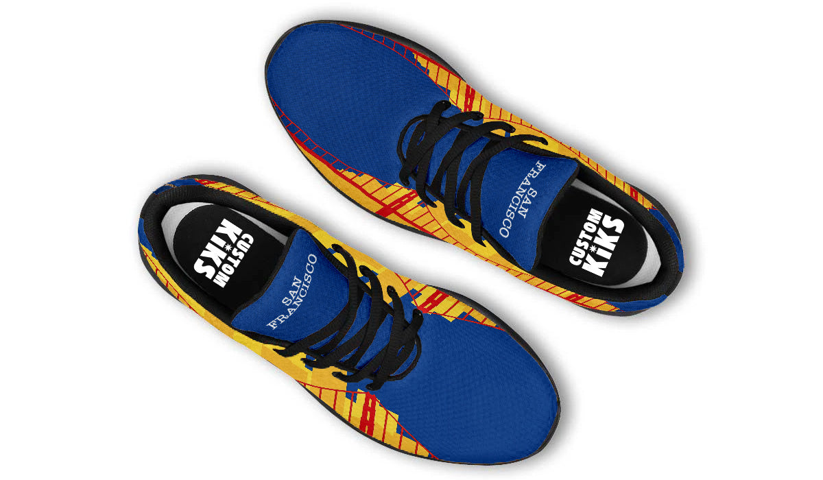 San Francisco Sneakers: Golden Gate Bridge Pattern Sport Shoes