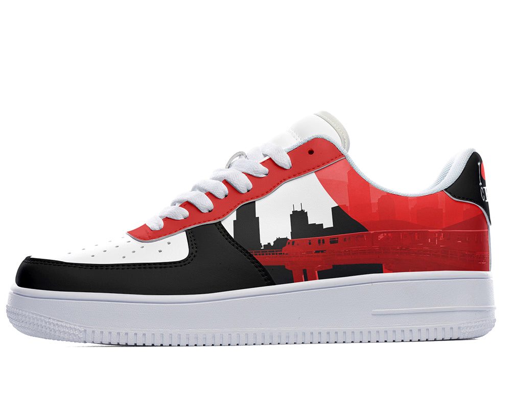 Chicago Sneakers: Chicago Skyline Court Sneakers