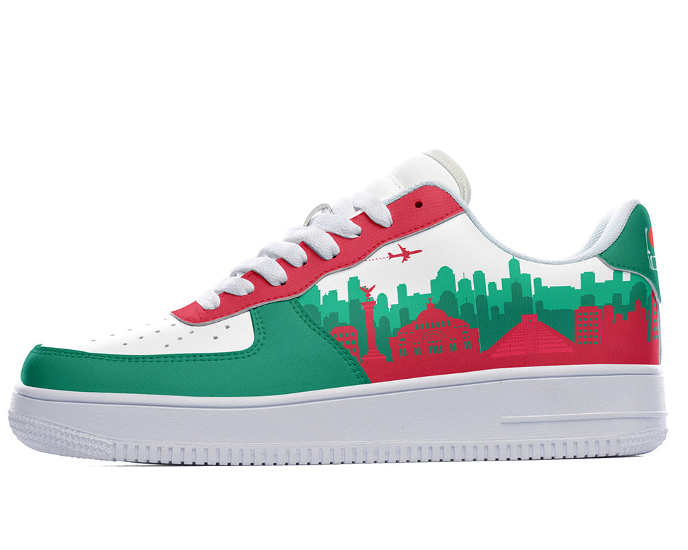Mexico City Sneakers: Mexico City Pattern Court Sneakers