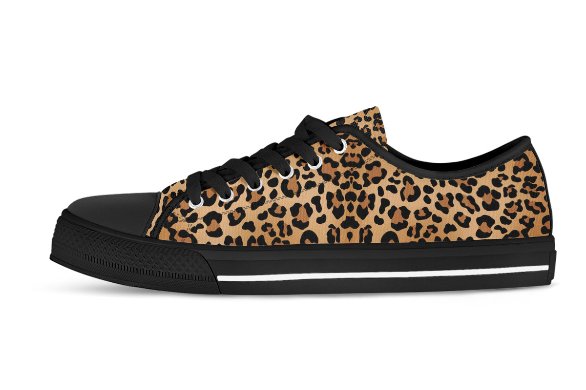 Leopard Print Sneakers: Leopard Print Low Top Sneakers