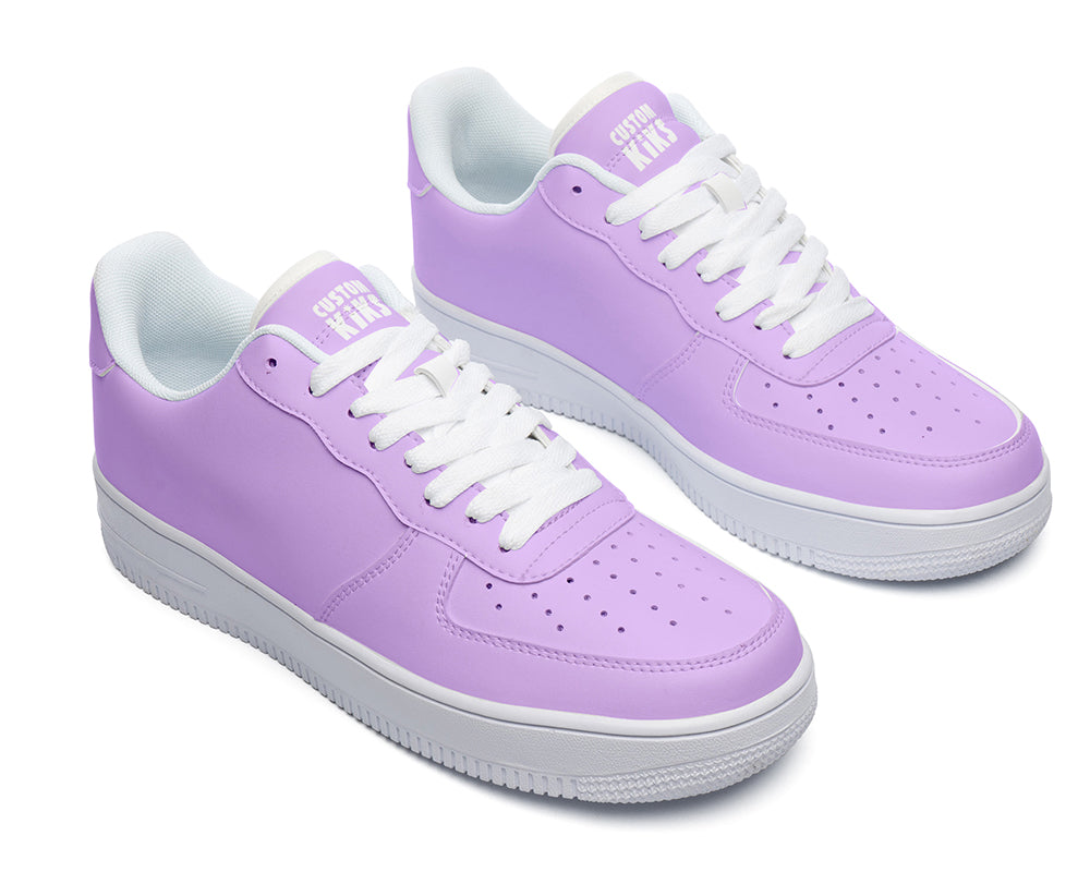 Mauve Sneakers: Solid Mauve Court Sneakers
