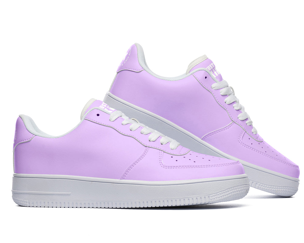 Mauve Sneakers: Solid Mauve Court Sneakers