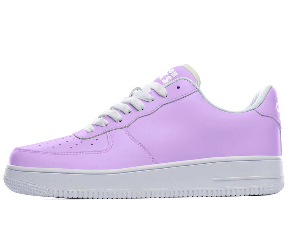 Mauve Sneakers: Solid Mauve Court Sneakers
